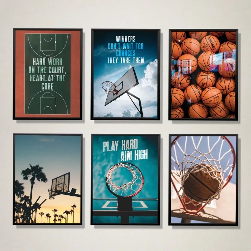 Basketball Hoop - 1pc frameless Canvas Painting Sports Events