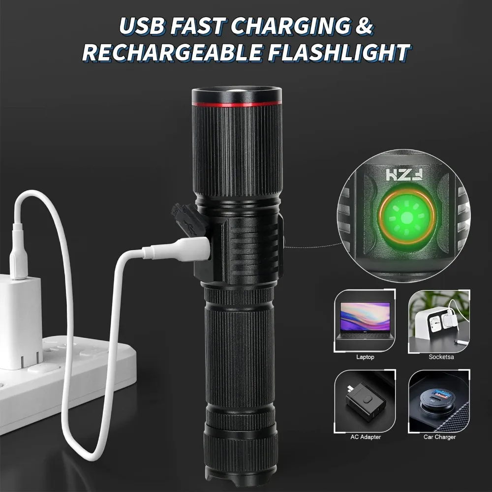 Powerful LED Flashlight Type C - Jump Rope review and price