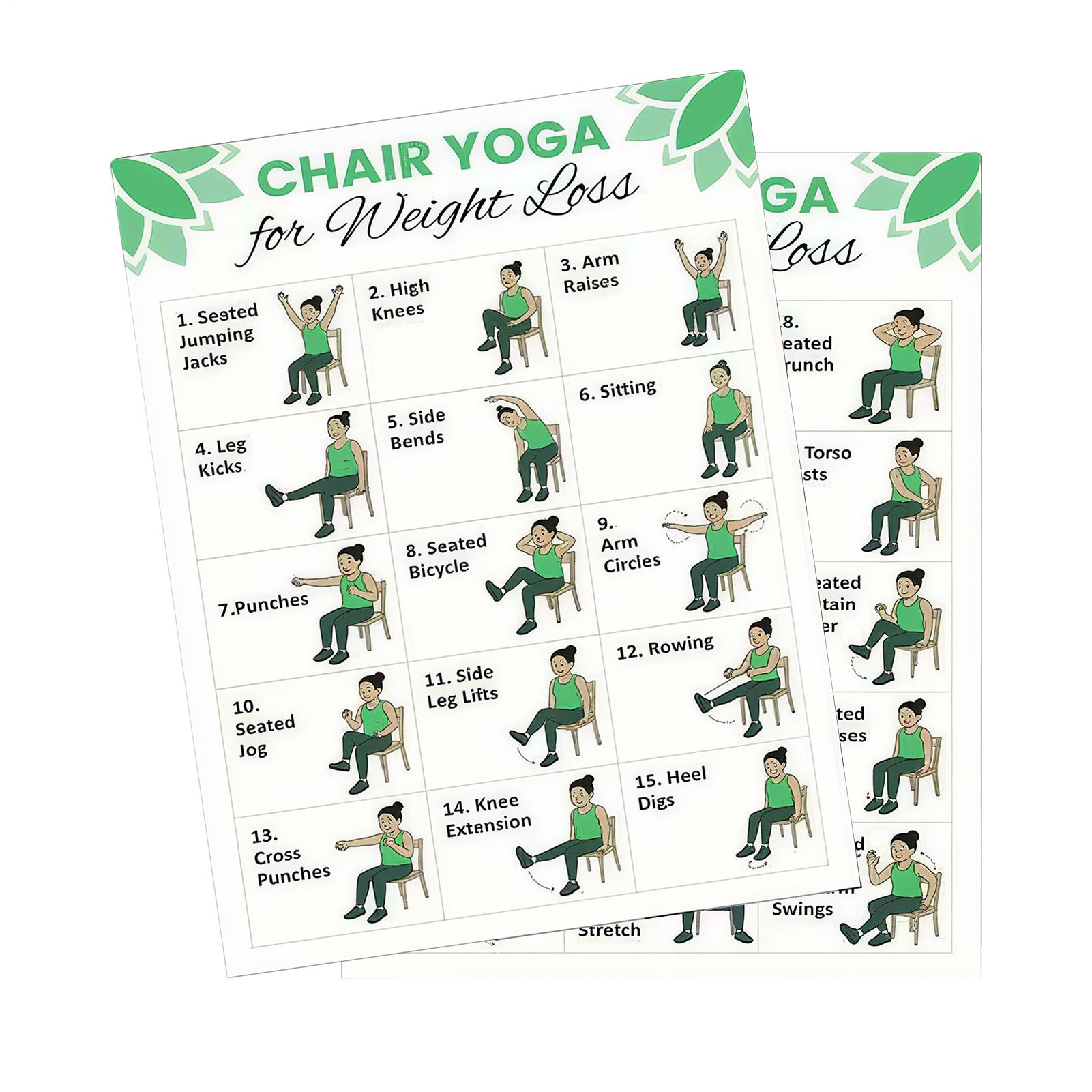 2 PCS Yoga Poster Home Exercis - Sports Equipment Poster review and price