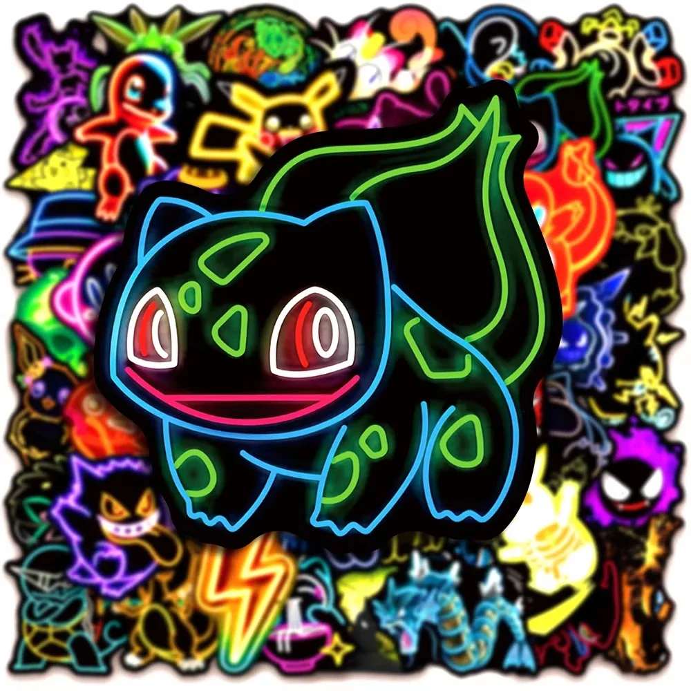 100pcs Neon  Pokémon  Stickers - Skateboard review and price