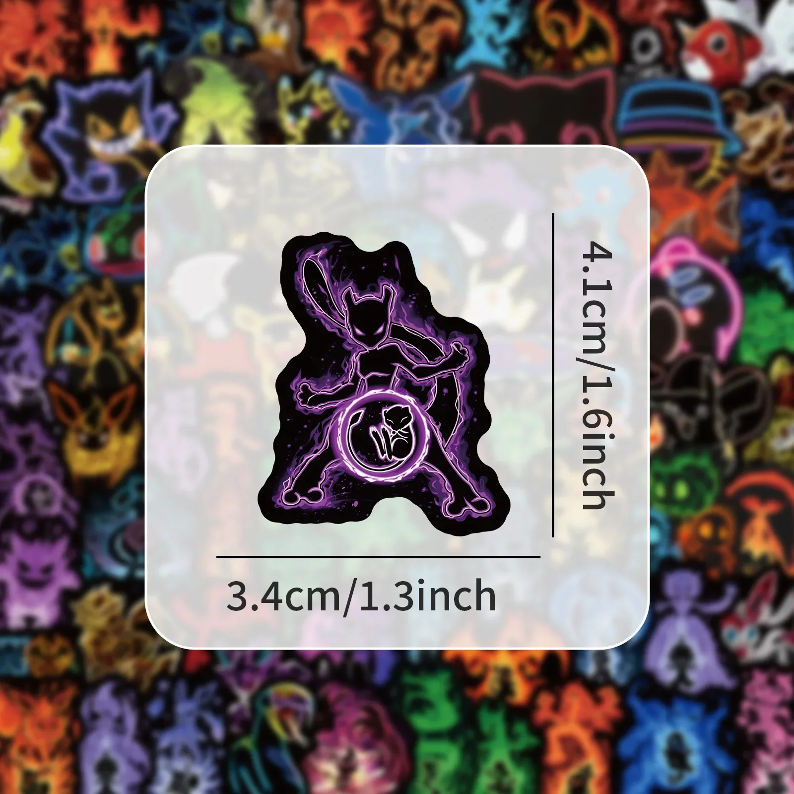 100pcs Neon  Pokémon  Stickers - Skateboard review and price